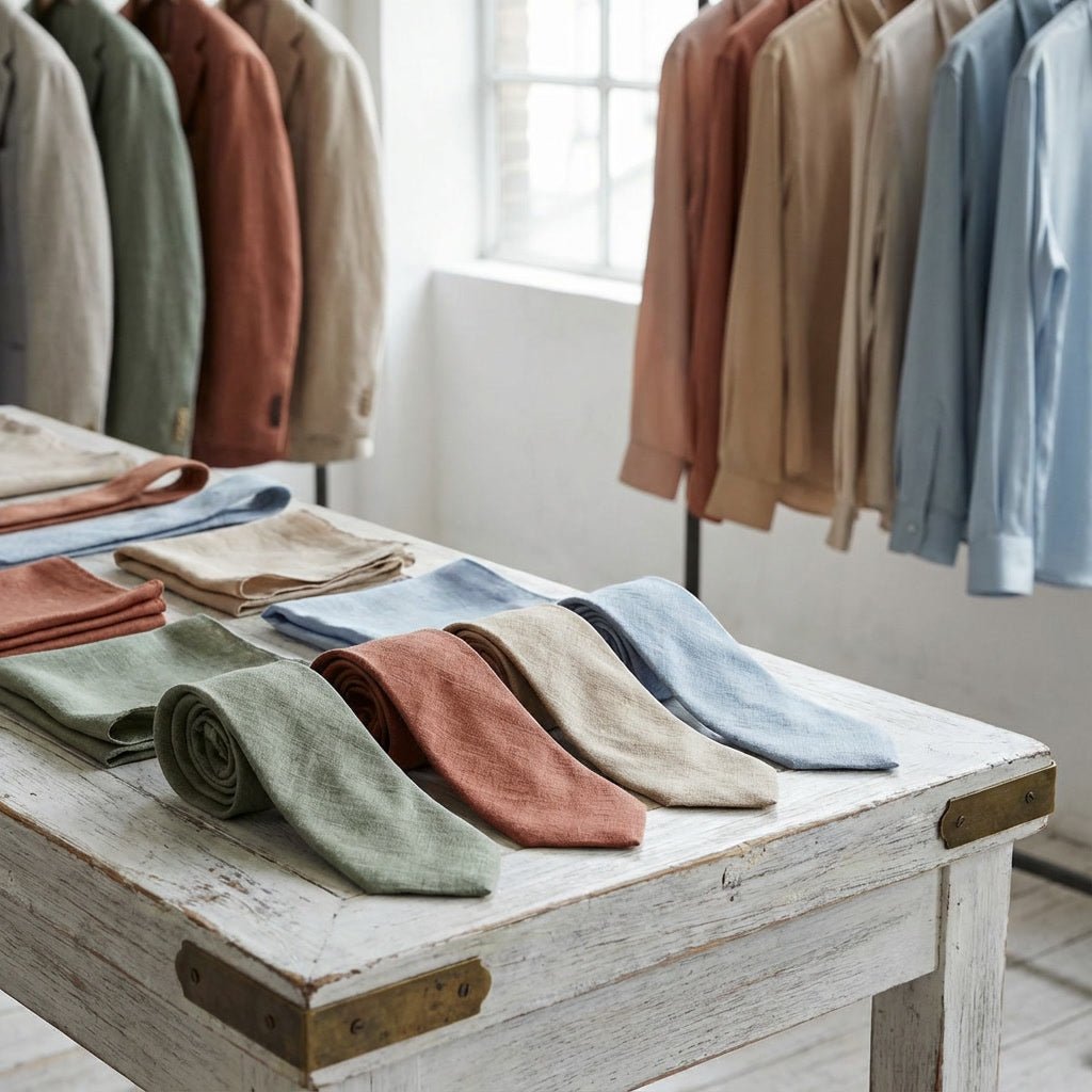 Handmade Linen Neckties (3 Widths)
