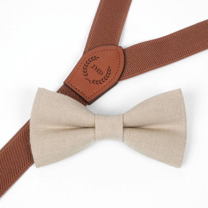Personalized Suspenders & Bow Tie  Set