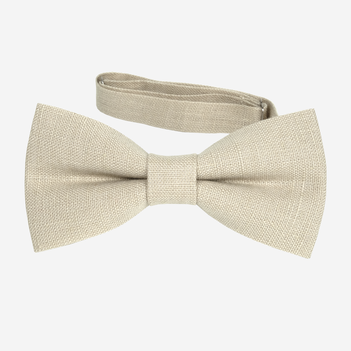 Classic Sage green linen bow tie