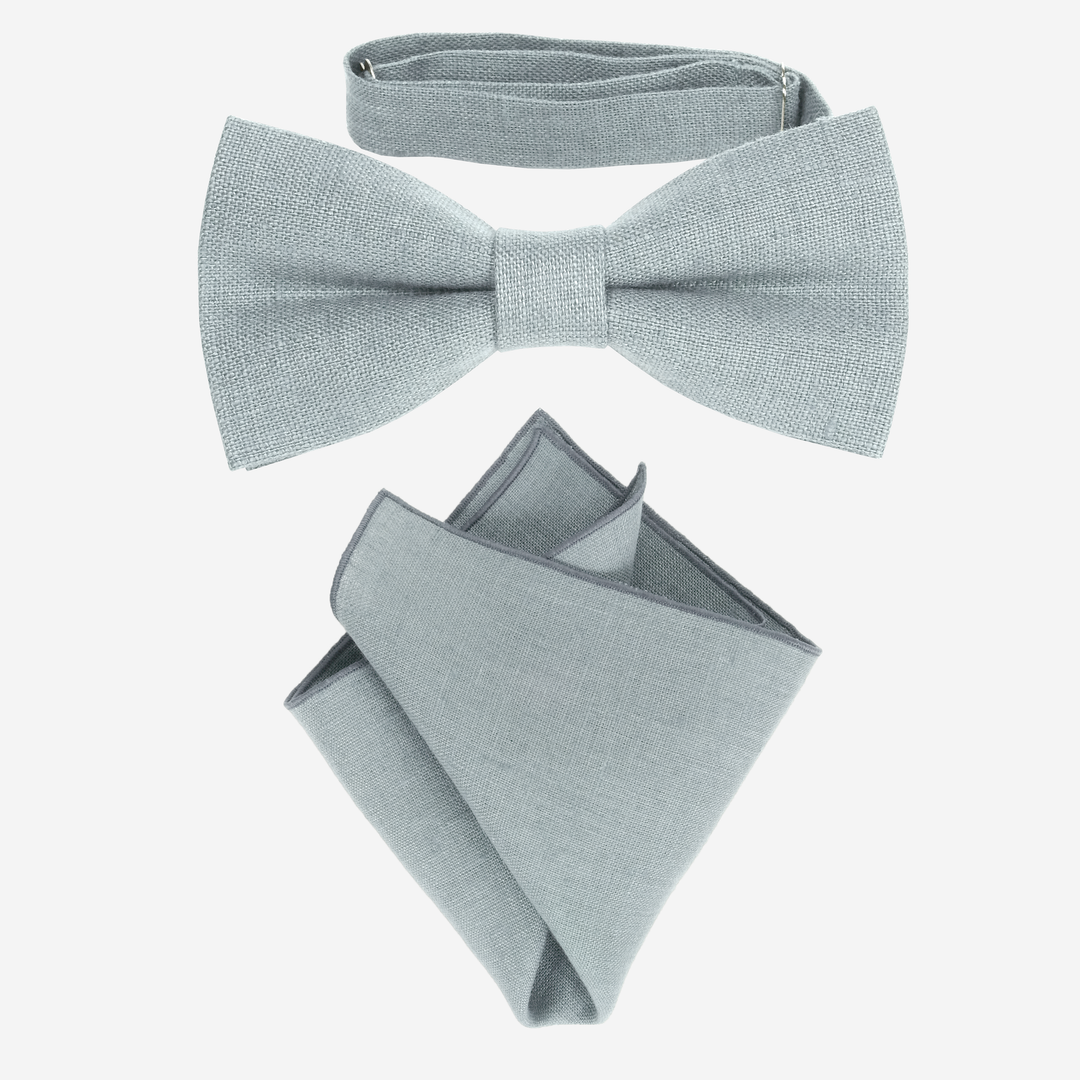 Teal Pocket Square & Bow tie Set