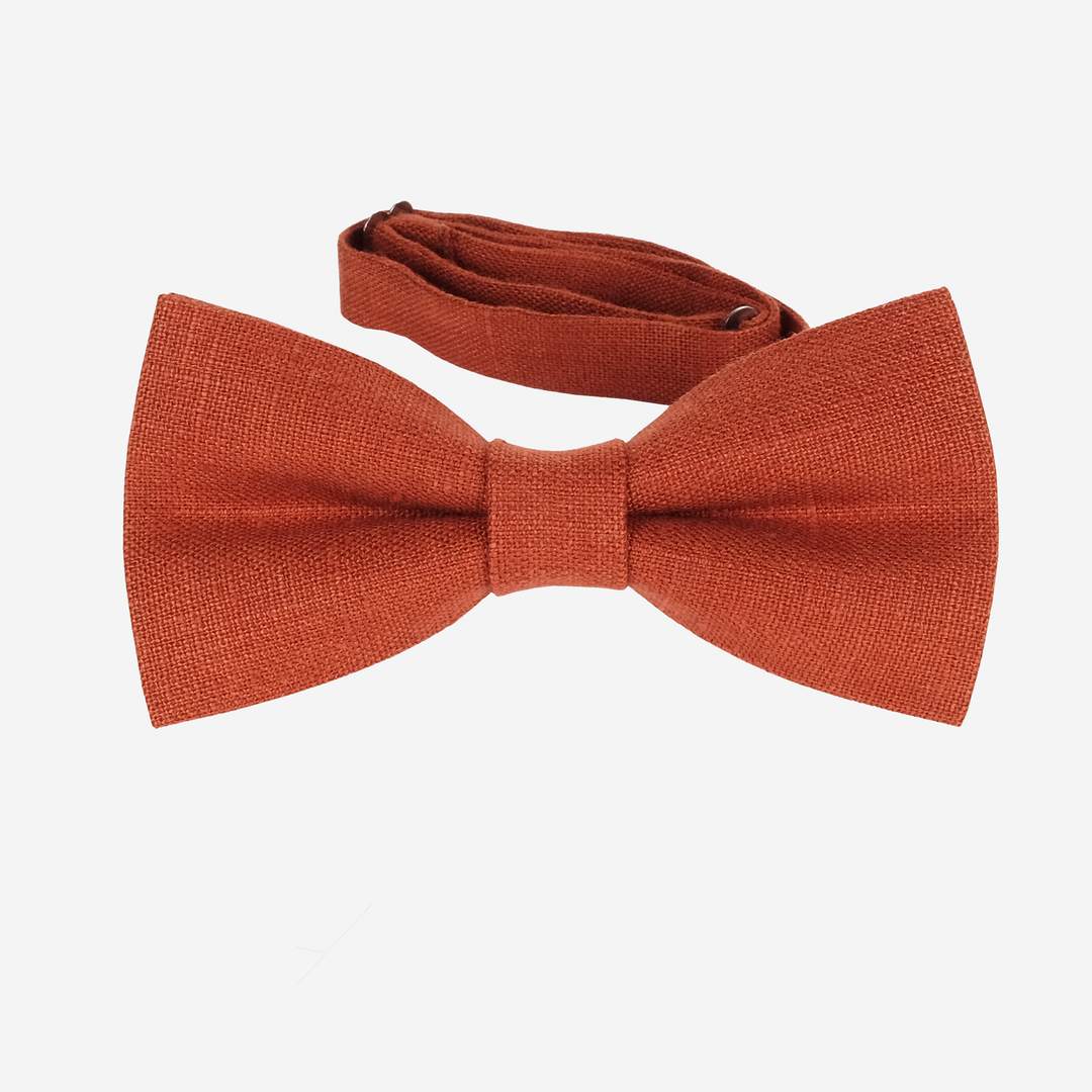 Classic Sage green linen bow tie