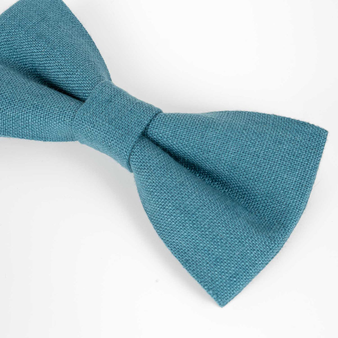 Teal Pocket Square & Bow tie Set - Hemmitie