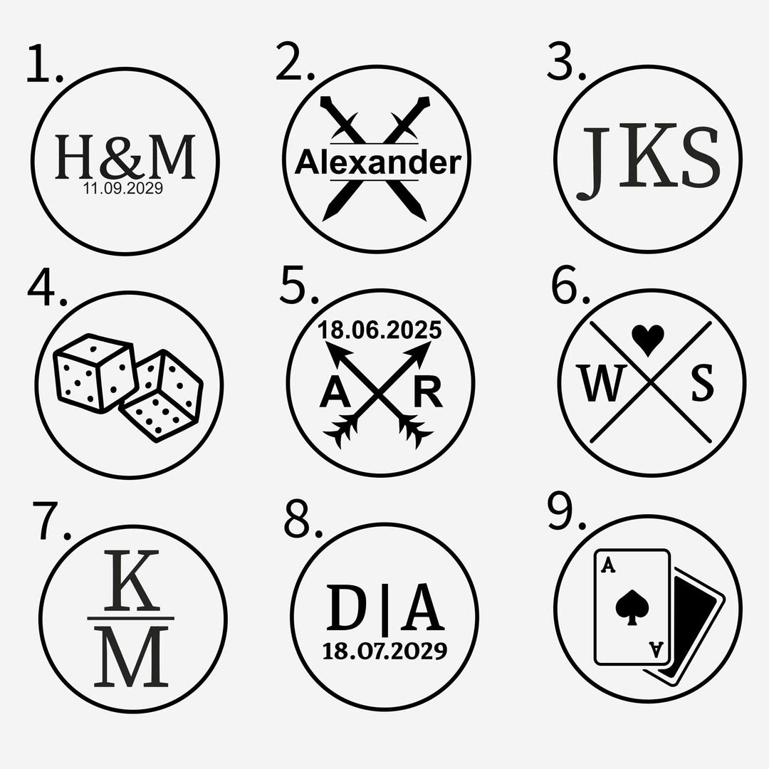 Personalized wooden cufflinks