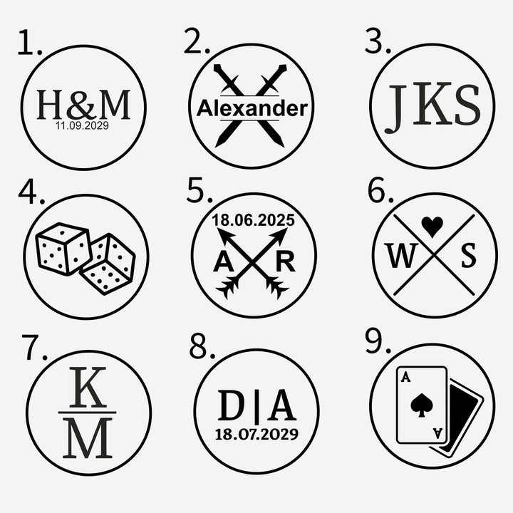 Personalized wooden cufflinks