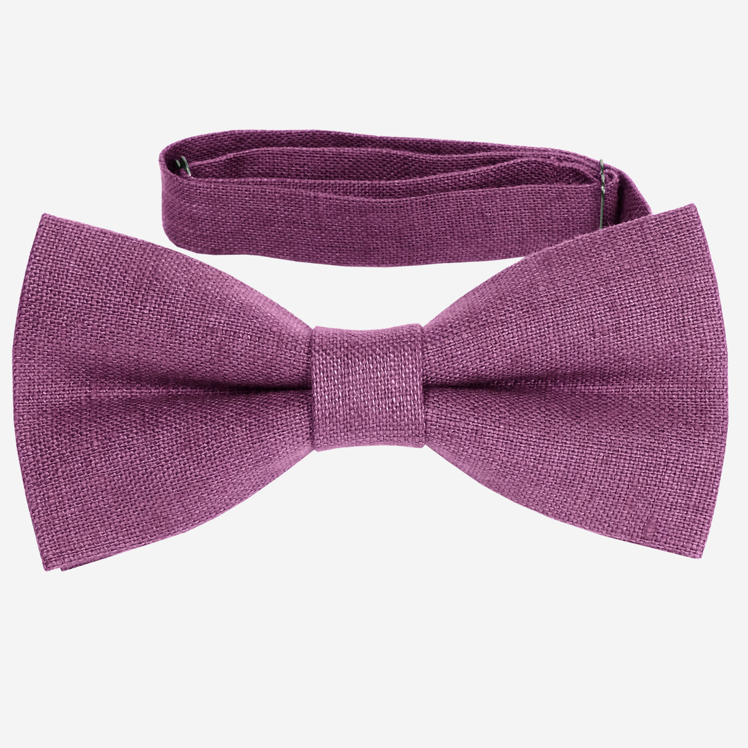 Classic Sage green linen bow tie