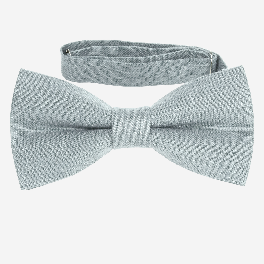 Classic Sage green linen bow tie