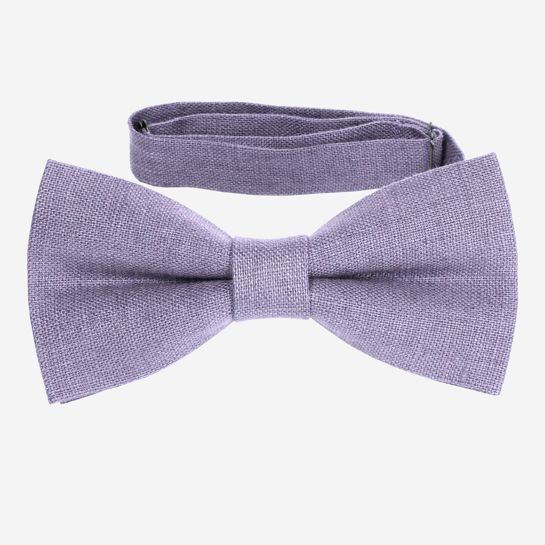 Classic Sage green linen bow tie