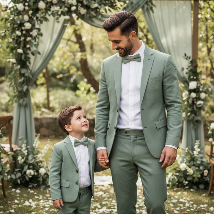 Boys Light Sage Green Bow tie - Hemmitie