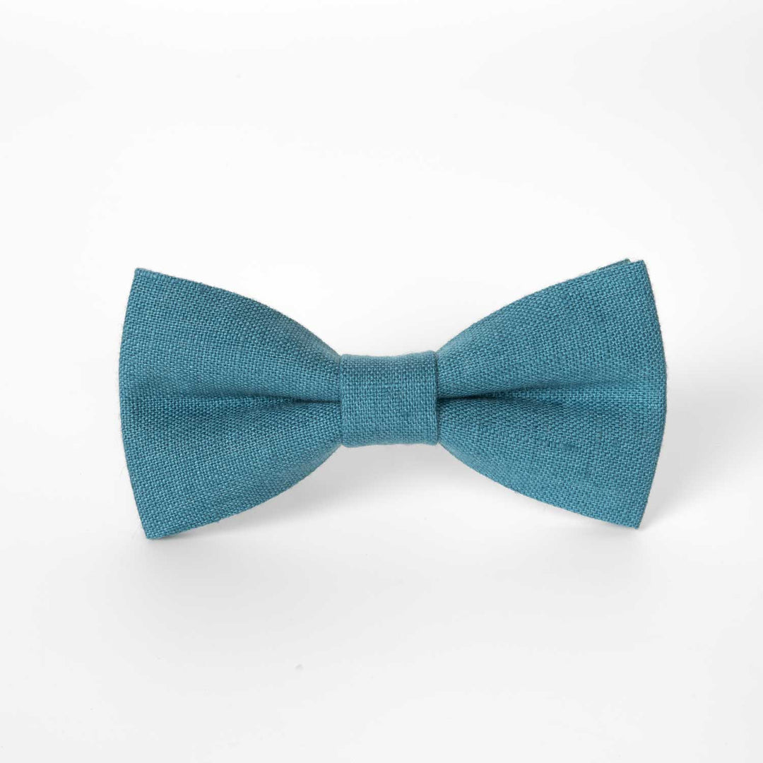 Teal Pocket Square & Bow tie Set - Hemmitie