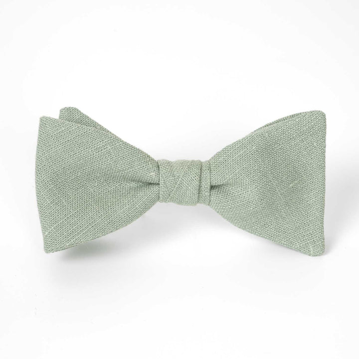 Personalized Rustic Terracotta Suspenders & Linen Bow Tie Set - Hemmitie