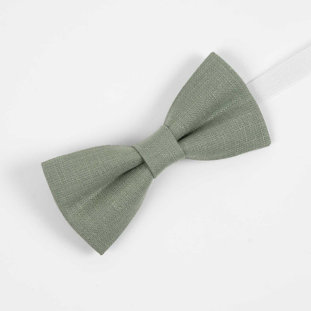 Groomsmen Sage Bow Tie & Pocket Square Sets
