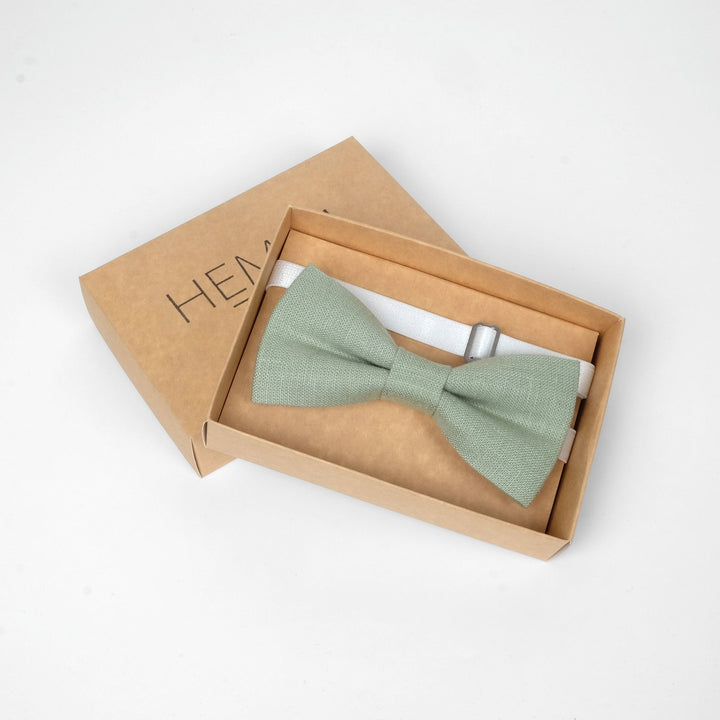 Boys Light Sage Green Bow tie - Hemmitie