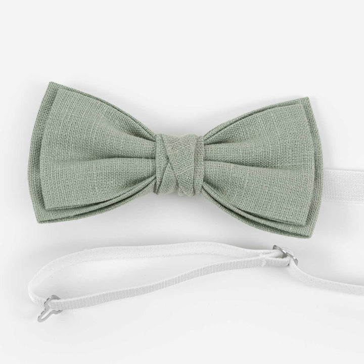 Men's Pre-Tied Bow Tie In Sage Green Color