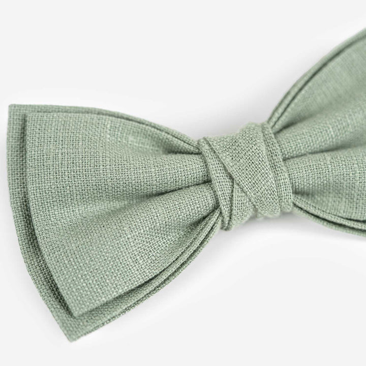 Men's Pre-Tied Bow Tie In Sage Green Color