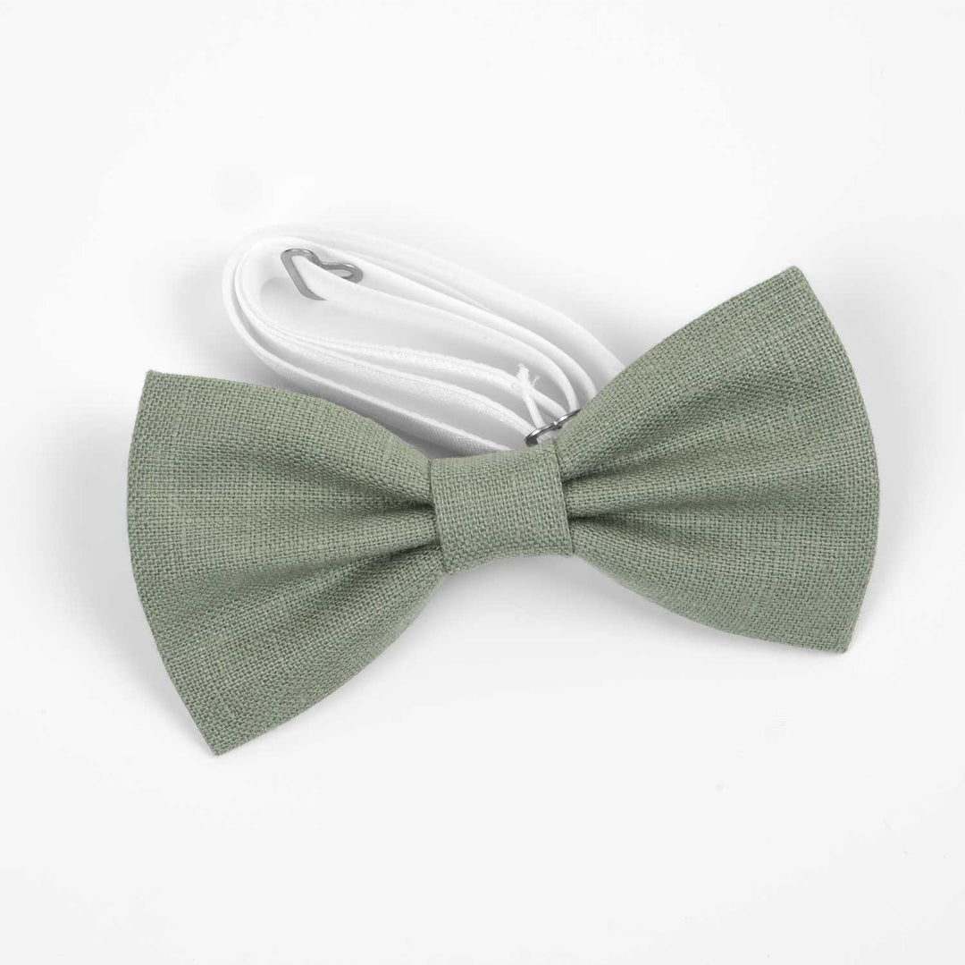Sage Green Bow Tie & Suspenders Set