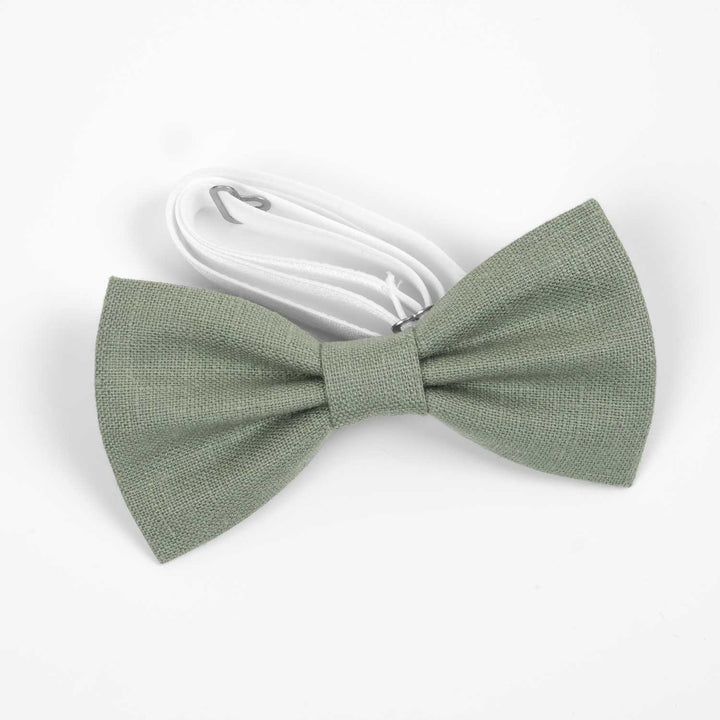 Sage Green Bow Tie & Suspenders Set