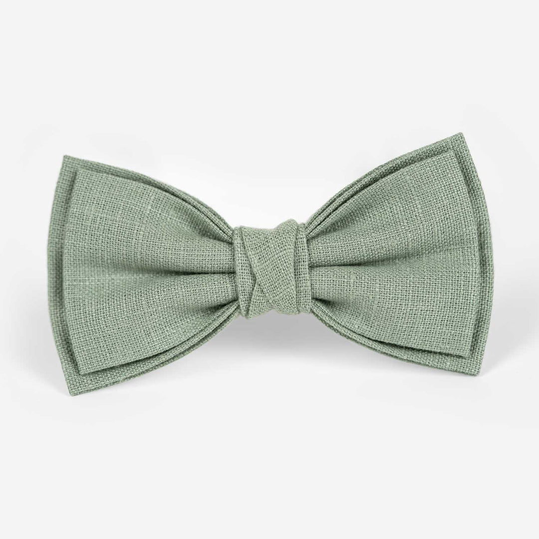 Men's Pre-Tied Bow Tie In Sage Green Color