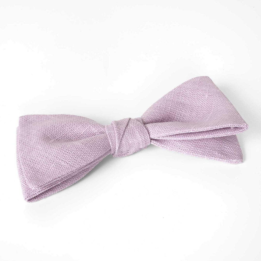 Personalized Rustic Terracotta Suspenders & Linen Bow Tie Set - Hemmitie