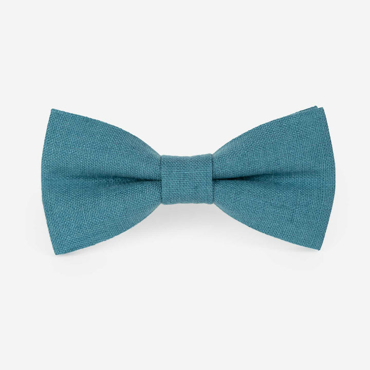 Teal Pocket Square & Bow tie Set