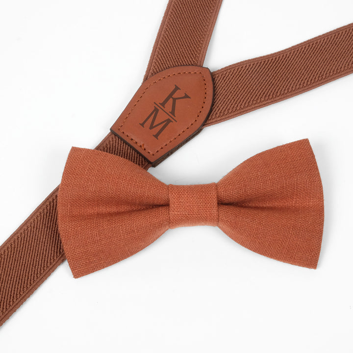 Personalized Suspenders & Bow Tie  Set