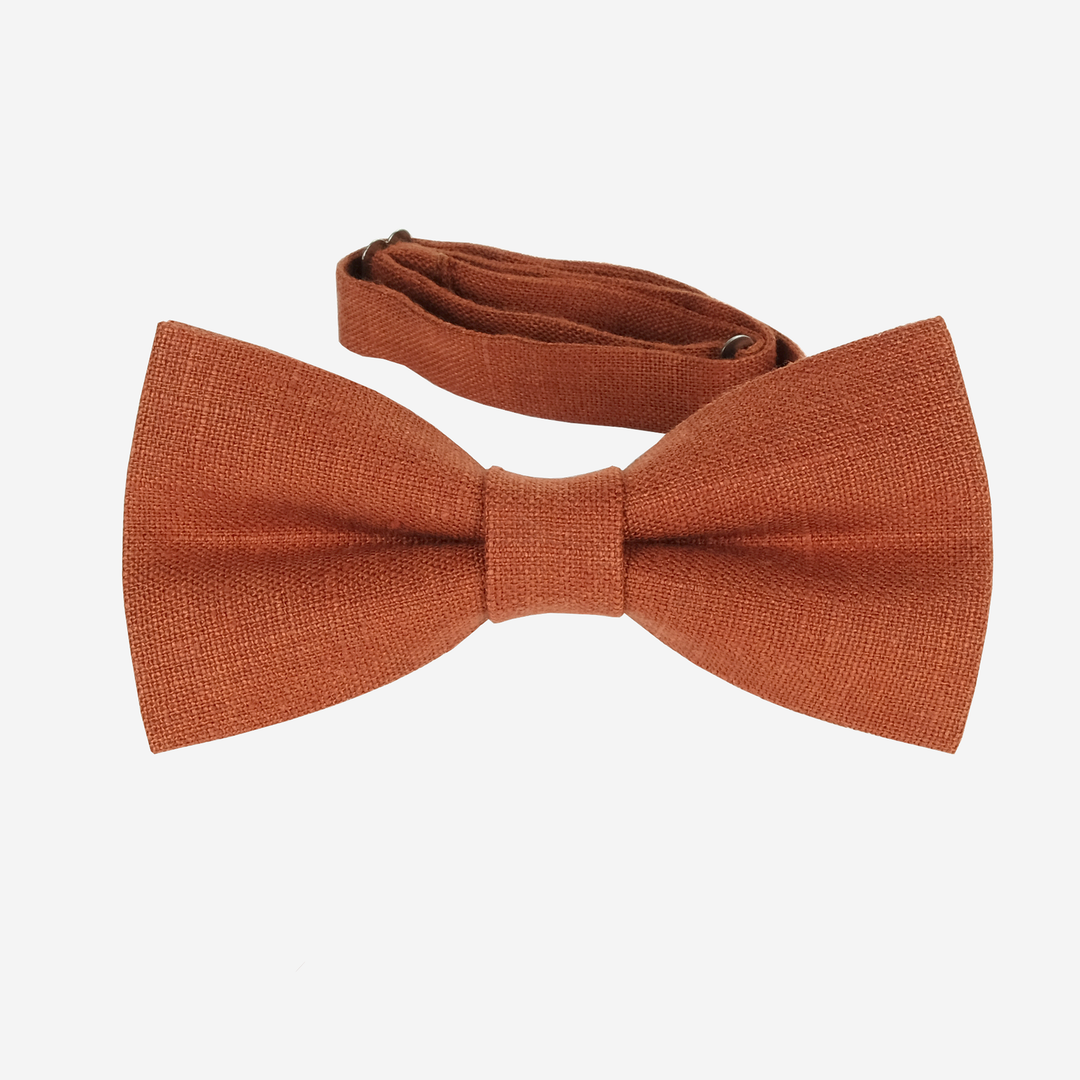 Classic Sage green linen bow tie