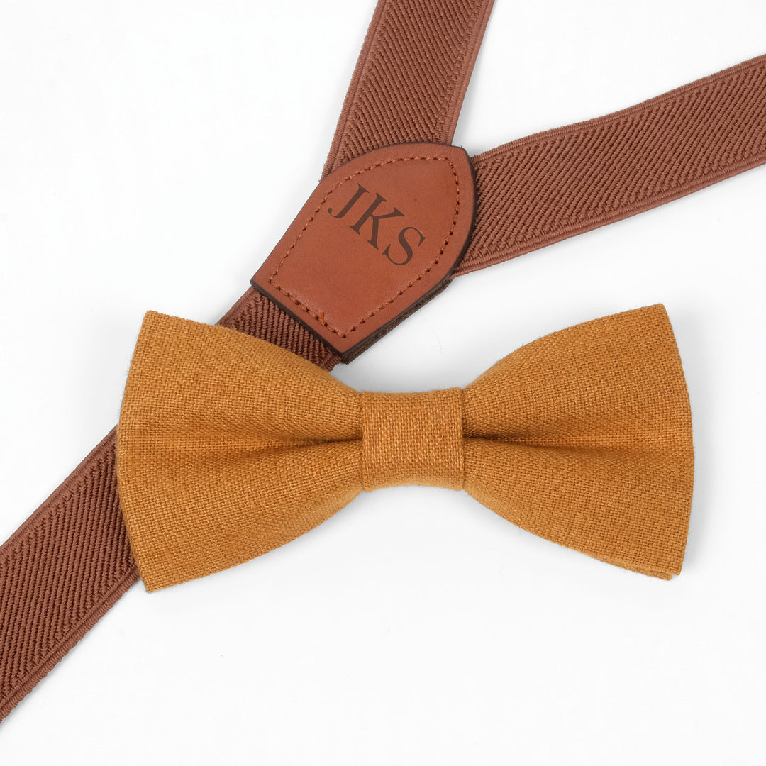 Personalized Suspenders & Bow Tie  Set