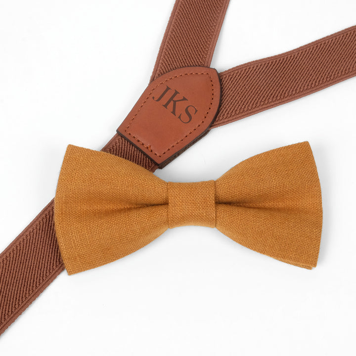 Personalized Suspenders & Bow Tie  Set